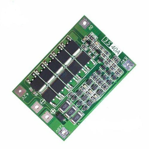 3S 40A 12.6V BMS Pil Koruma Balans Kartı 18650 lityum Li-ion Batarya ürün görseli 1