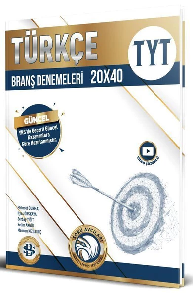 TYT Türkçe 20 x 40 Branş Denemeleri Bilgi Sarmal Yayınları ürün görseli 1