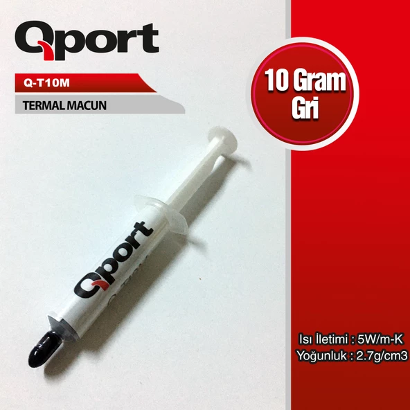 QPORT Q-T10M 10GRAM 5W/M-K 2.7/CM3 TERMAL MACUN ürün görseli 1