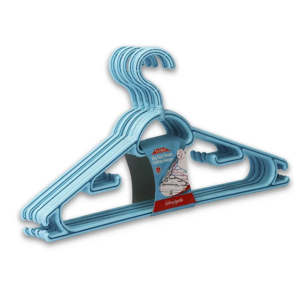 FLORA BÜYÜK BOY SMART ELBİSE ASKISI 6'LI 42 cm F312 ürün görseli 1