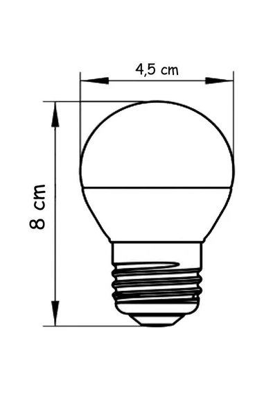 Şahnet 6W E27 Mini Top Ampul 3000K Sarı Işık - Resim 3