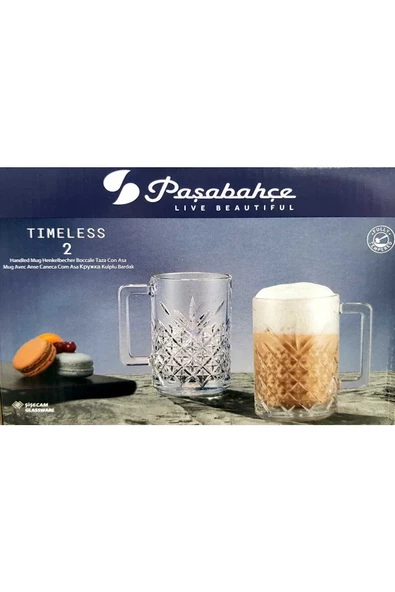 PAŞABAHÇE 55472 TIMELESS KULPLU BARDAK 315 CC 2Lİ ürün görseli 1