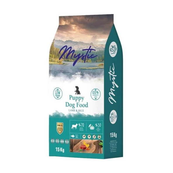 Mystic Puppy Az Tahıllı Kuzu Etli Yavru Köpek Maması 15 kg ürün görseli 1