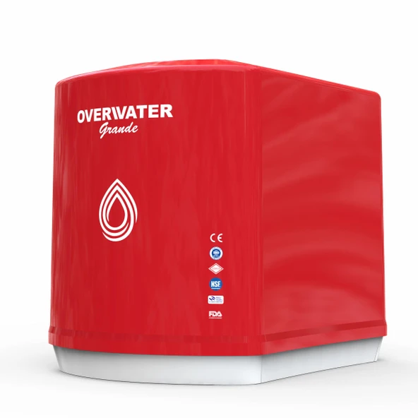 OverWater Grande 12 Aşamalı 12 Lt. Çelik Tanklı Kapalı Kasa Pompalı Su Arıtma Cihazı Özel Sarım Membran Filtre ürün görseli 1