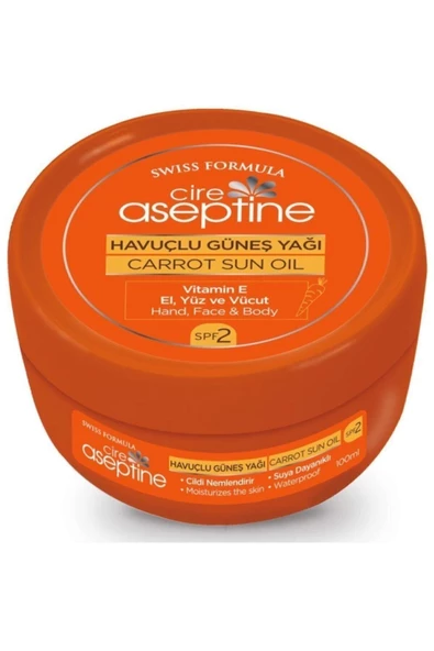 Cire Aceptıne Sun Havuçlu Güneş Yağı Kavanoz 100ml ürün görseli 1