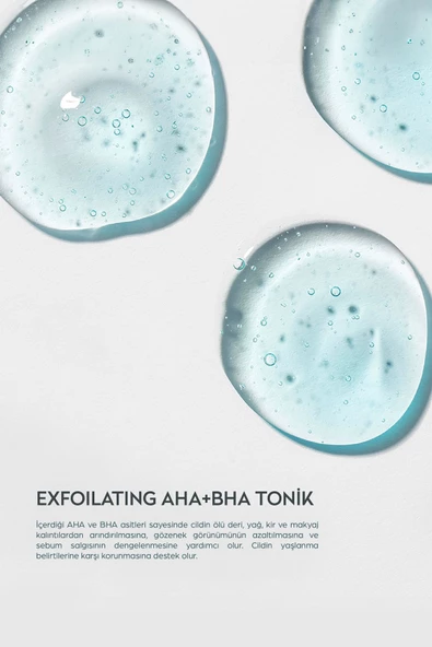Exfoliating Aha Bha Niacinamide Tonik 200 ml - Resim 3