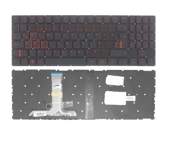Lenovo 80WK00QRTX Klavye Tuş Takımı Siyah TR Işıklı ürün görseli 1