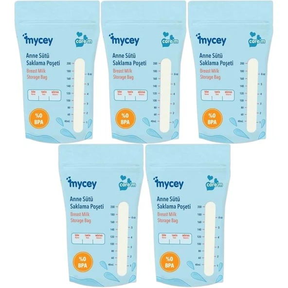 Mycey Anne Sütü / Süt Saklama Poşeti 25 Li Pk Tekli (5 Li Set) ürün görseli 1