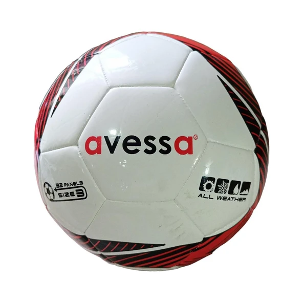 Avessa Hybrid Futbol Topu Kırmızı Siyah No 5 HFT-3000-100 ürün görseli 1
