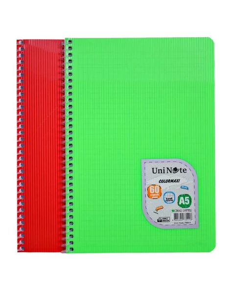 Uni Note Colormaxi A5 60 Yaprak Kareli ve Çizgili Defter Seti ürün görseli 1
