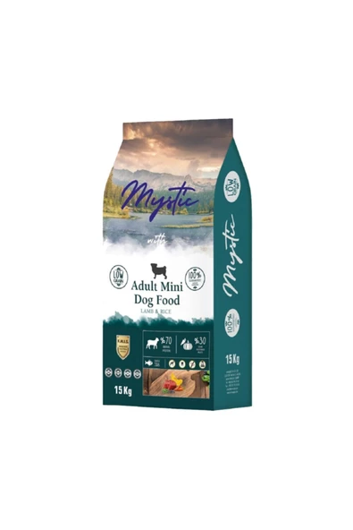 Mystic Az Tahıllı Kuzu Etli Mini Irk Yetişkin Köpek Maması 15 kg ürün görseli 1