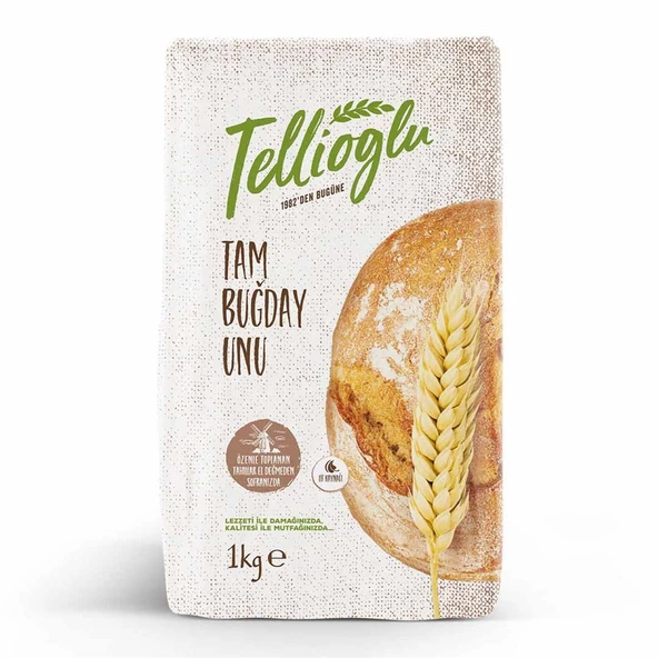 Tellioğlu Tam Buğday Unu 1 Kg ürün görseli 1