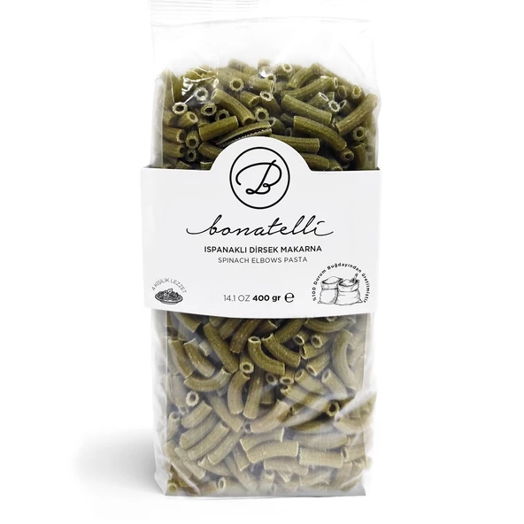 Ispanaklı Dirsek Makarna 400Gr ürün görseli 1