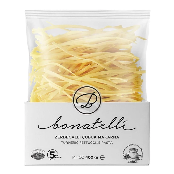 Zerdeçallı Çubuk Makarna 400 Gr ürün görseli 1