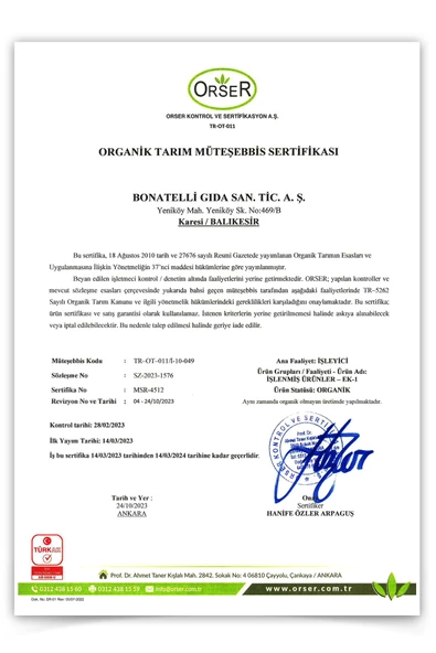 Organik 3 Bakliyatlı Arpa Şehriye 500 Gr - Resim 3