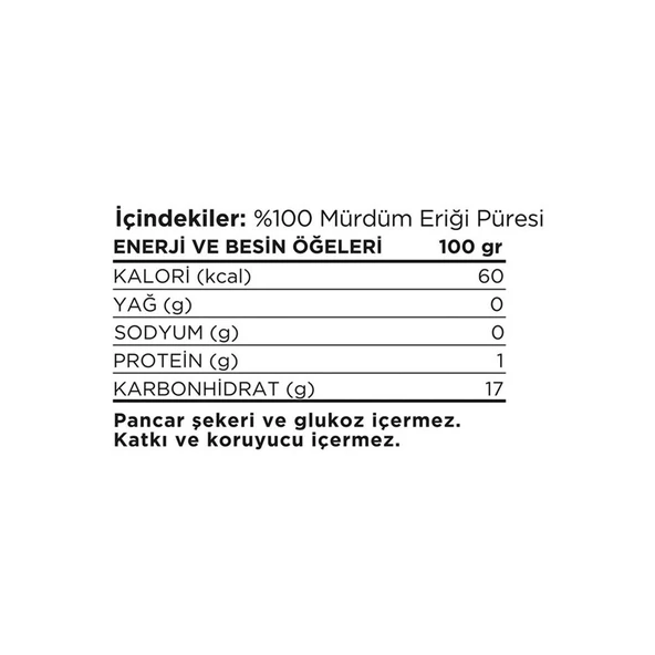 %100 Mürdüm Eriği Püresi 240 Gr - Resim 3