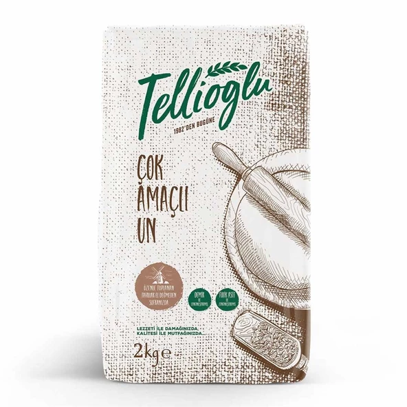 Tellioğlu Çok Amaçlı Un 2 Kg ürün görseli 1