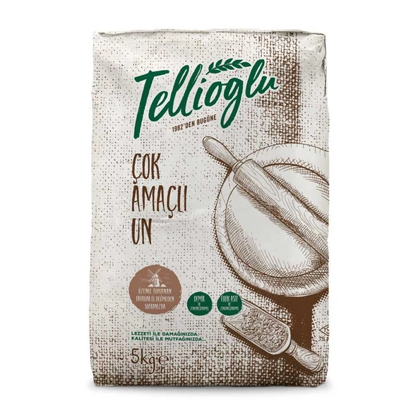 Tellioğlu Çok Amaçlı Un 5 Kg ürün görseli 1