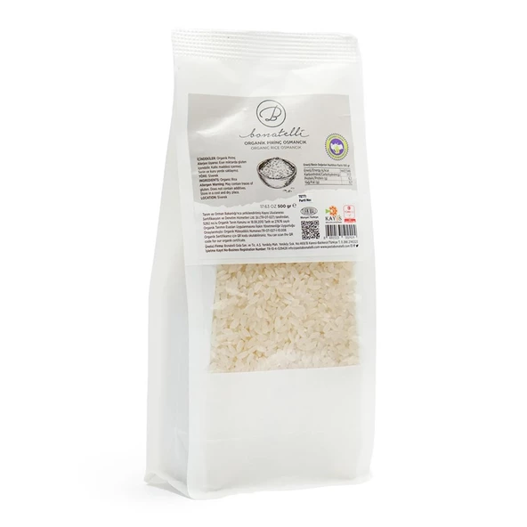 Organik Pirinç Osmancık 500 Gr ürün görseli 1