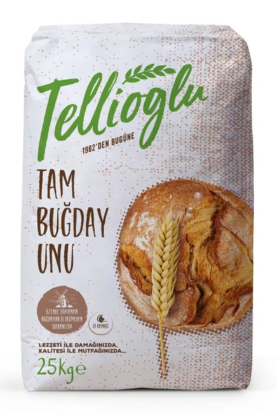 Tellioğlu Tam Buğday Unu 25 Kg ürün görseli 1