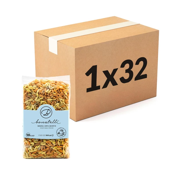 Sebzeli Arpa Şehriye 500 Gr X 32'li Paket ürün görseli 1