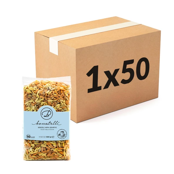 Sebzeli Arpa Şehriye 500 Gr X 50'li Paket ürün görseli 1