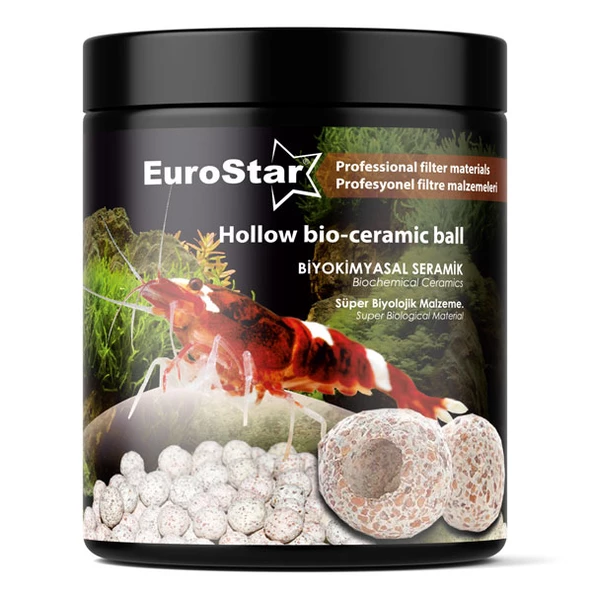EuroStar Hollow Bio Balls Biolojik Filtre Malzemesi 1Lt 815gr ürün görseli 1