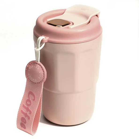 Daima EasyGo Bardak Termos Pembe 380 ml - Resim 2