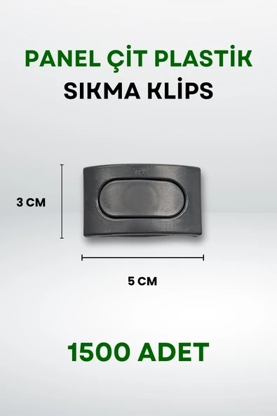 Panel Çit Plastik Sıkma Klips (1500 Adet) - Resim 3