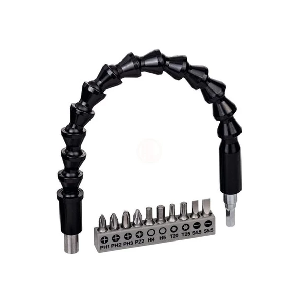 BOSCH 2608522377 10 Parça Vidalama+Uzatma Adaptörü ürün görseli 1