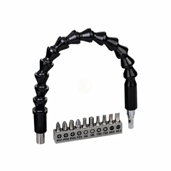 BOSCH 2608522377 10 Parça Vidalama+Uzatma Adaptörü - Resim 2