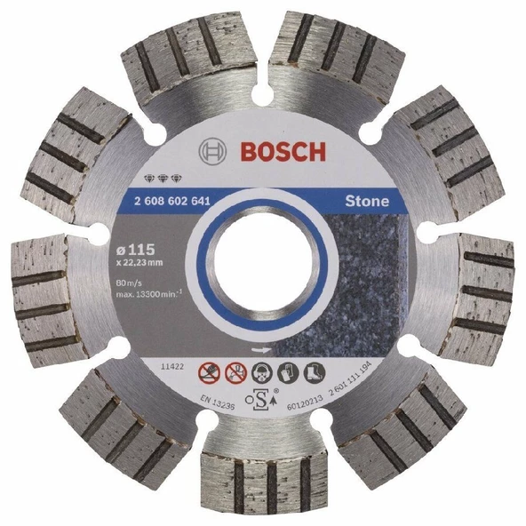 BOSCH 2608602641 Best For Stone Beton Kesici 115 mm ürün görseli 1