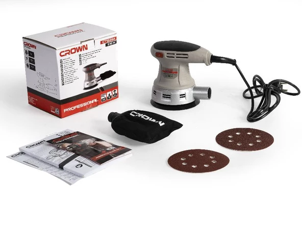 CROWN Eksantrik Zımpara 240W Ct13394 ürün görseli 1