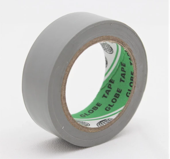 Globe Pvc Elektrik İzolasyon Bant "0.13X19X10Yards" (Gri) (500'Lü 1 Koli) ürün görseli 1