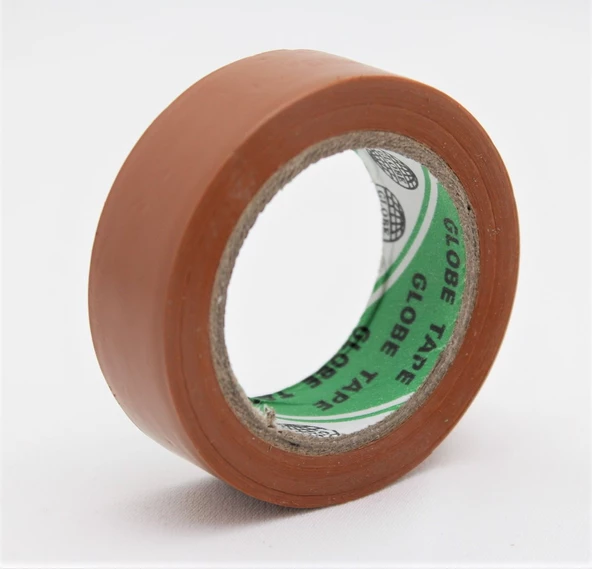 Globe Pvc Elektrik İzolasyon Bant "0.13X19X10Yards" (Kahverengi) (500'Lü 1 Koli) ürün görseli 1
