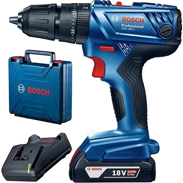 BOSCH 06019F8307 Gsb 180'Lı (2.0 Ah) Akülü Vidalama ürün görseli 1