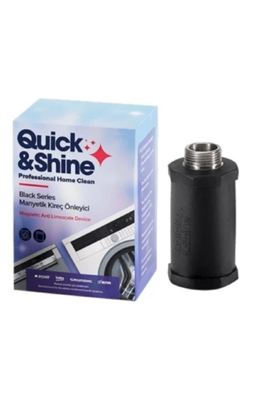 Quick&Shine Grundig Çamaşır Ve Bulaşık Makinesi Manyetik Kireç Önleyici Kırıcı Siyah 9197061837 ürün görseli 1