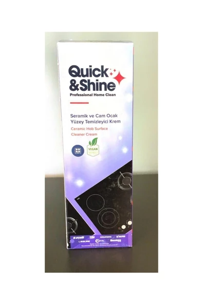Quick&Shine Vitroseramik & Indüksiyonlu & Cam Temizleyici (vegan) ürün görseli 1