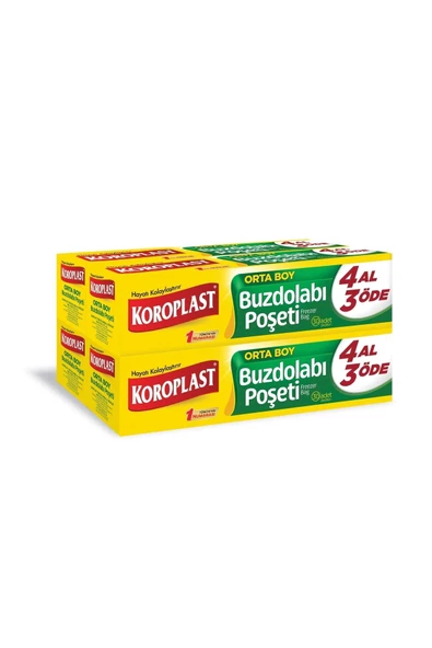 Koroplast Buzdolabı Poşeti Orta Boy 4 al 3 öde 30'lu ürün görseli 1