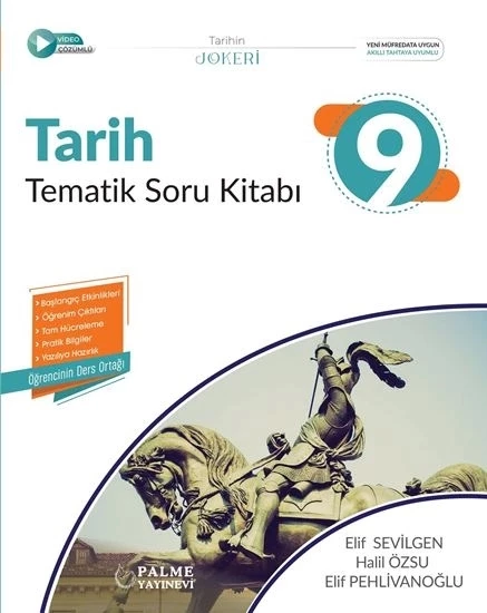 Palme Yayınevi 9. Sınıf Joker Tarih Soru Kitabı Tematik Yeni ürün görseli 1