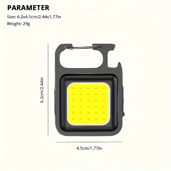 Mini Kamp Feneri Çok Amaçlı 500 Lümen  USB Şarj ürün görseli 1