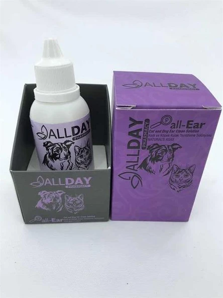 Allday All-Ear Cleaning Kedi ve Köpek Kulak Temizleme Solüsyonu 50 ml ürün görseli 1