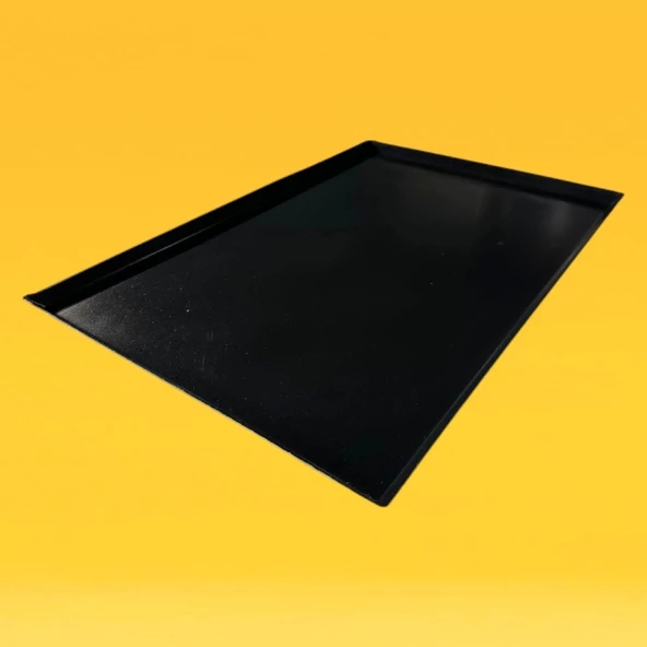 Alüminyum İtalyan Açılı (45°) Düz Teflon Kaplamalı Tava (2mm) 40x60x1 CM ürün görseli 1