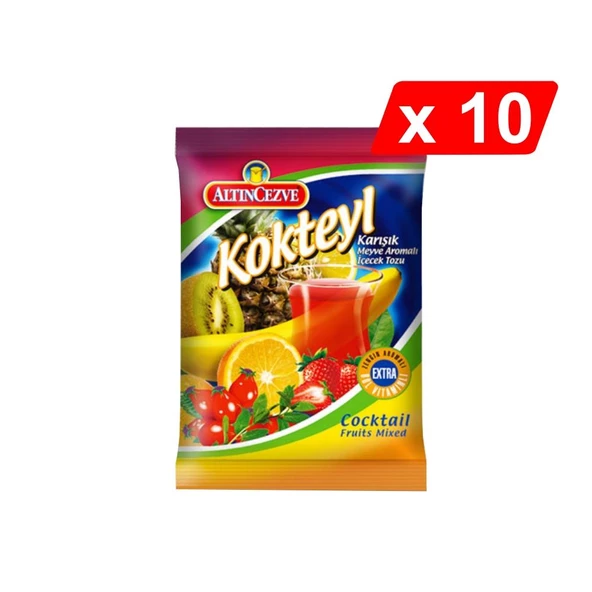 Altın Cezve Kokteyl Aromalı Toz Içecek 250 gr x 10 Adet ürün görseli 1