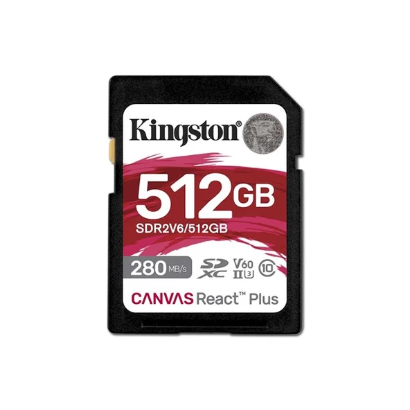 KINGSTON 512GB React+ SDR2V6/512GB SDXC HAFIZA KARTI ürün görseli 1