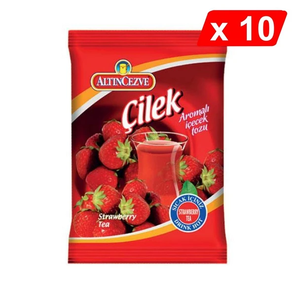 Altıncezve Çilek Aromalı İçecek Tozu 250 Gr - 10lu PAKET ürün görseli 1