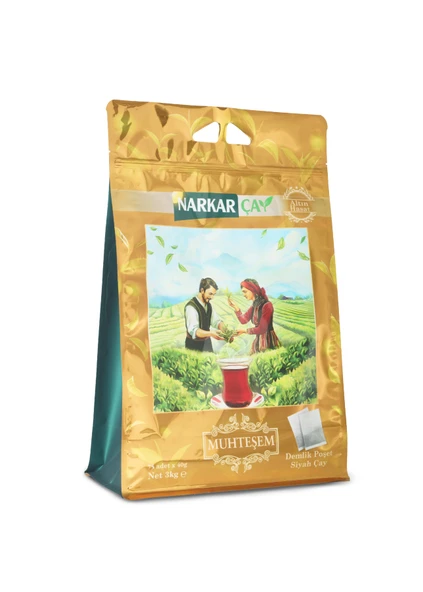 NarKar Çay Muhteşem Demlik Poşet Çay 3 Kg(40gr X 75Ad.) ürün görseli 1