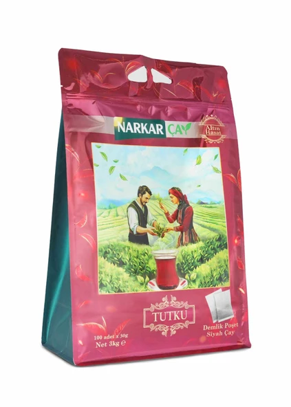 NarKar Tutku Serisi 30gr Demlik Poşet Siyah Çay 12 KG Yeni Ambalaj!!! (3KG X 4 Paket) ürün görseli 1