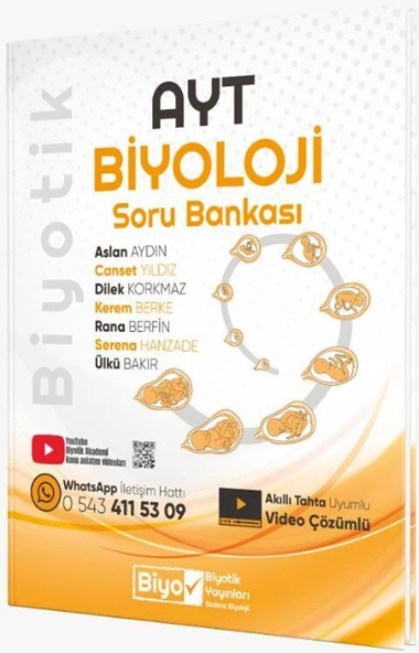 AYT Biyoloji Soru Bankası Biyotik Yayınları ürün görseli 1