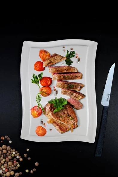 Digithome Bone Porselen Servis Sunum Steak Tabağı – ES 40 ürün görseli 1